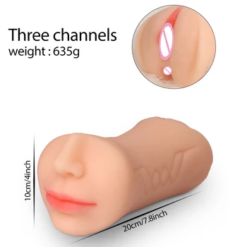 Real Pussy Sex Toys For Men Pocket Pusssy Male Masturbator Erotic Adults Shop Masturbators Artificial Rubber Vagina Masturbation 5