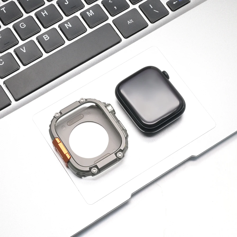 Premium Alloy Bumper Protector Frame for Smartwatch - Metal + PC Protective Cover Accessory