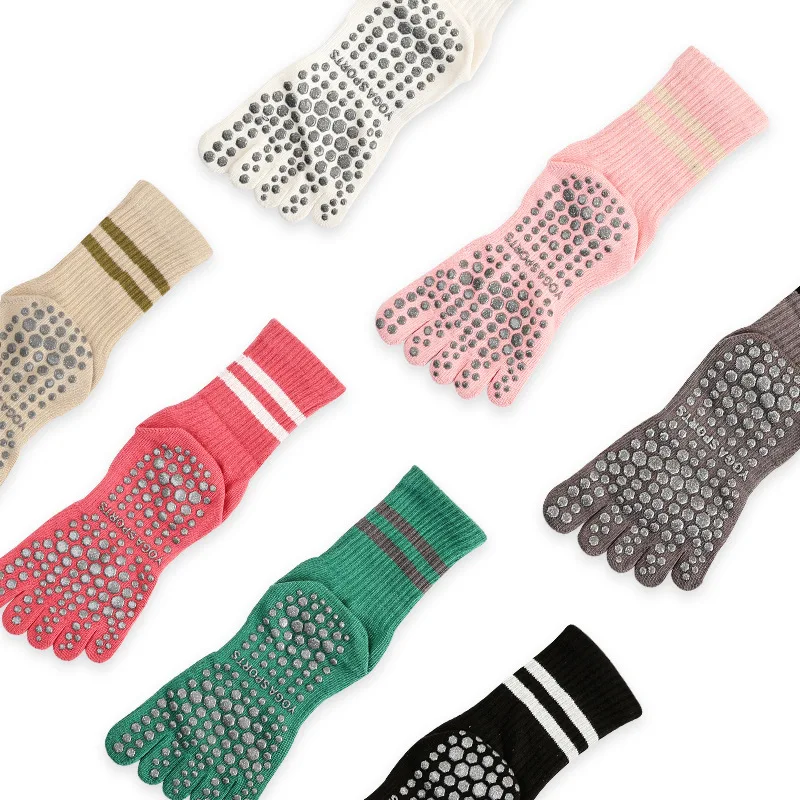 Women Pilates Yoga Socks Sport Anti-slip Woman Yoga Socks Fitness Running Cotton Socks