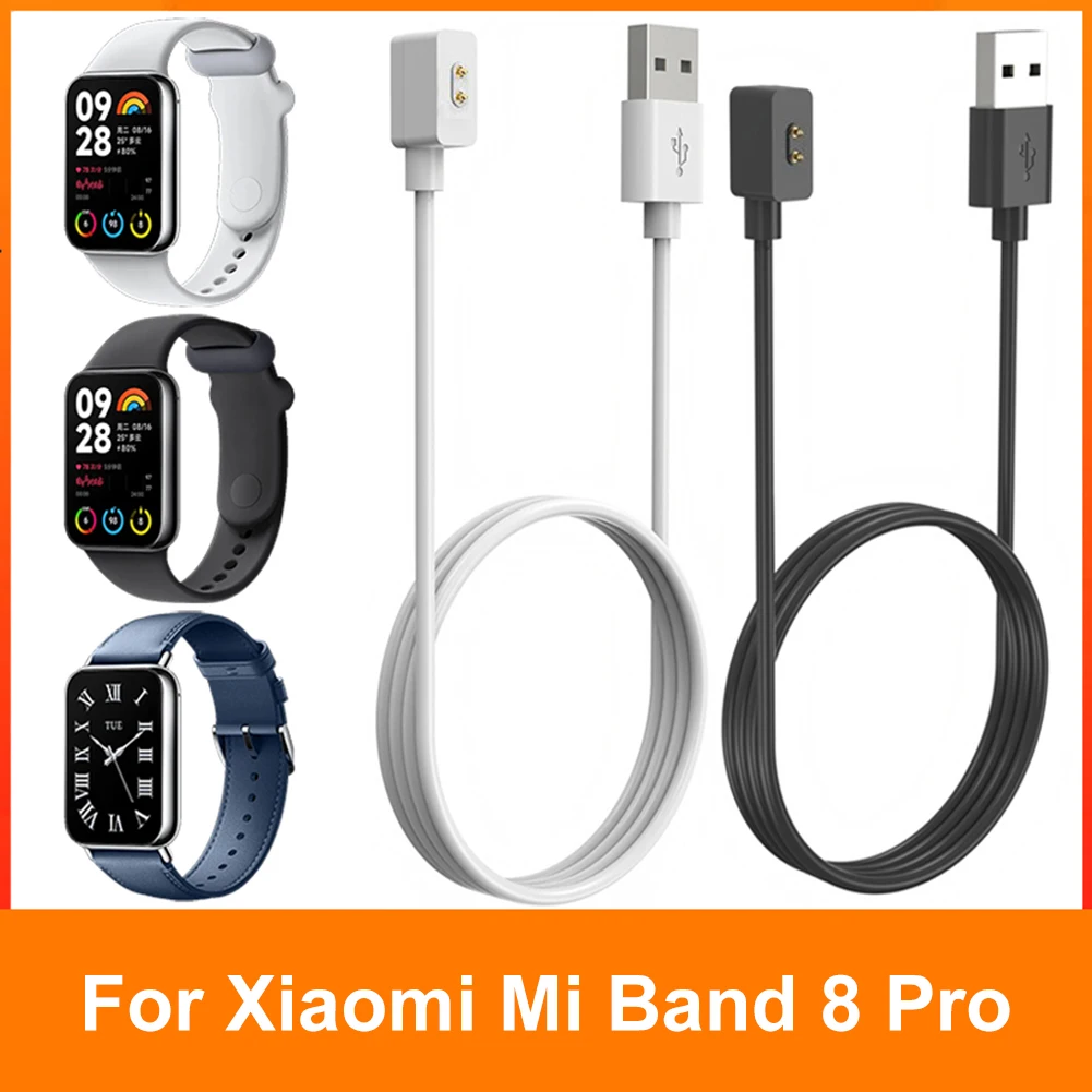 

1m Smartwatch Dock Charger Adapter USB Charging Cable Cord for Xiaomi Mi Band 8 Pro/8/Redmi SmartBand 2/Redmi Watch 3 Active