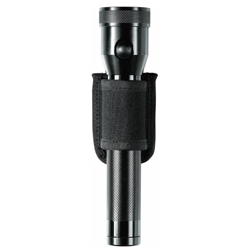 Open Top Compact Light Holders Heavy Duty Belt Nylon Weave Flashlight Pouch Holster Fits Standard D Cell Flashlight flashlight pouch