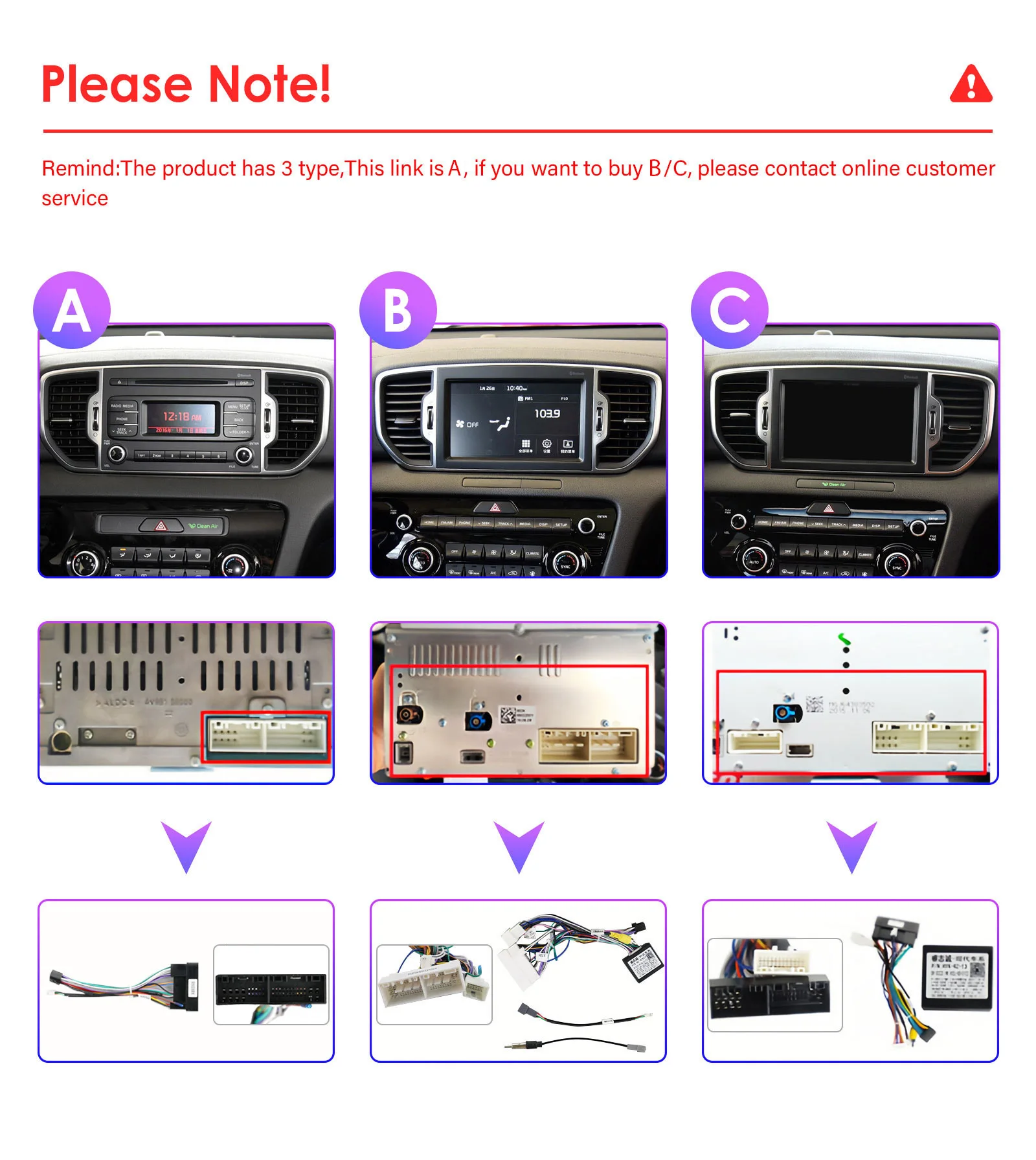 AURAAI Auto Stereo 2K Bildschirm Für KIA Sportage 4 KX5 2016 2017 2018 Autoradio Drahtlose Carplay Android Auto 8G 256G AI STIMME ADAS – Detail 3