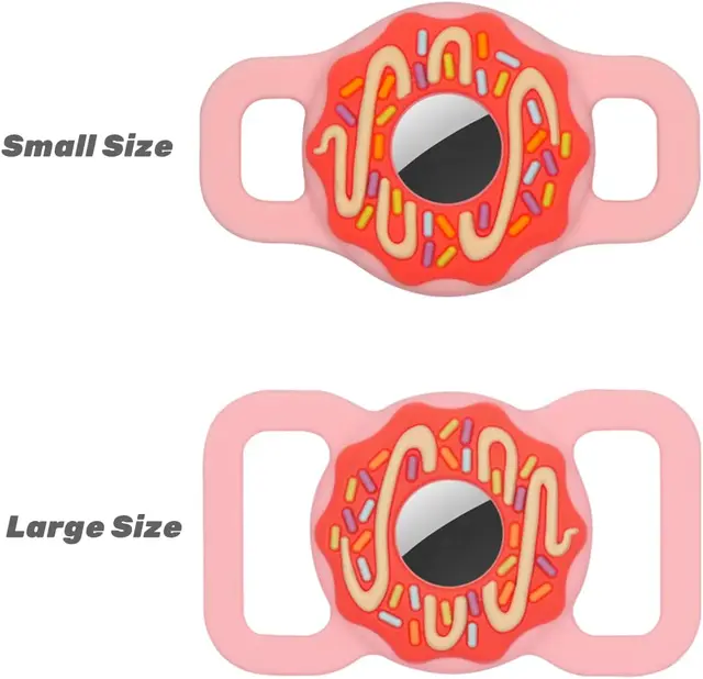 1/2 inch Airtag Cat Collar Holder, Air Tag Dog Collar Holder foe Tag, Anti-Lost Pet Collar Case Fit on Puppy  3/8" 1/2'' 5/8" 3