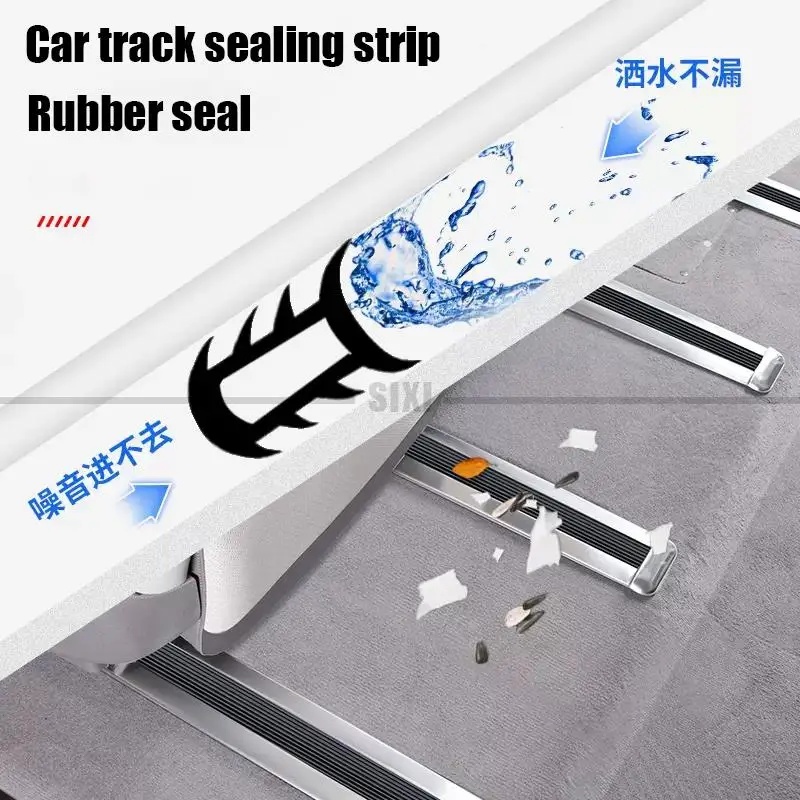 For Kia Carnival Sedona KA4 2021 2022 2023 middle row seat track sealing strip rubber seal car sealing strip seat track