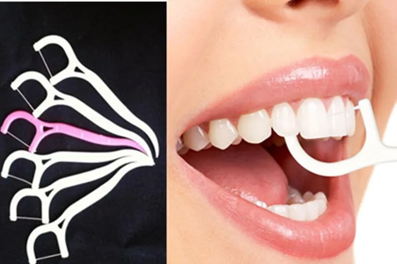 30pcs New High Quality Toothpicks Oral Gum Teeth Care Thread Dental Plastic Tooth Picks Clean Tools