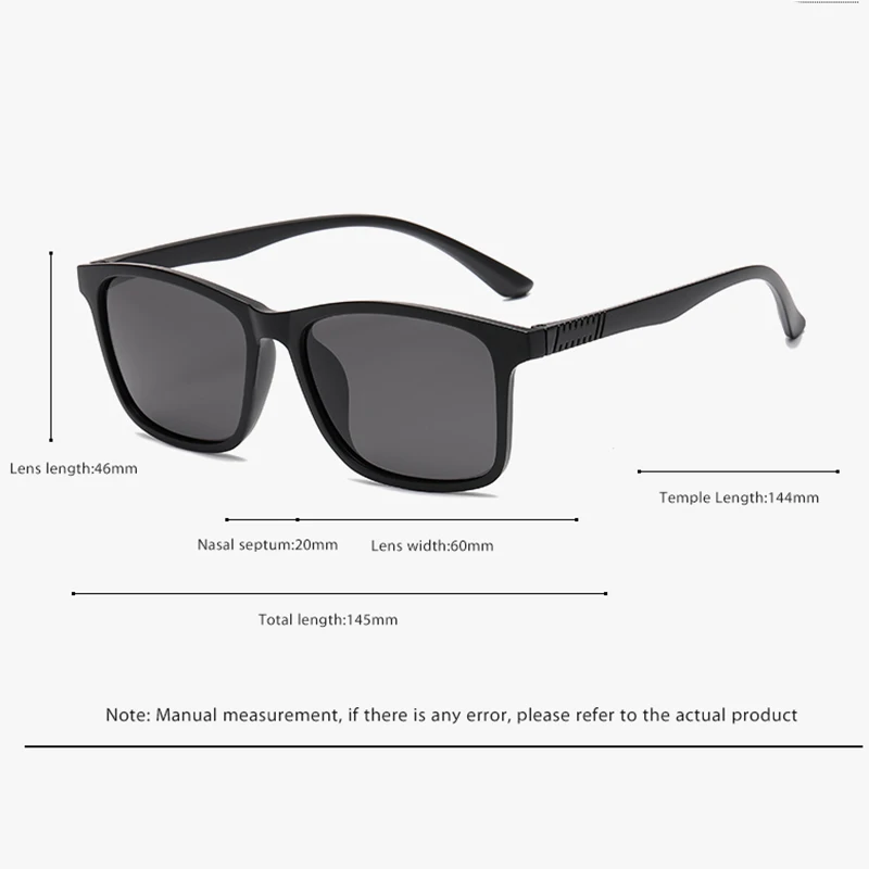 New Men's Business Sunglasses Square Frame Fashion polarization Sunglasses Outdoor Fishing And Car Glasses 3501