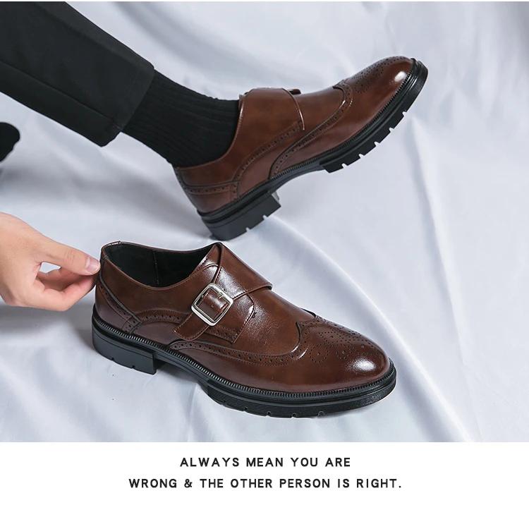 أحذية رسمية أنيقة للرجال، أحذية جلدية عصرية للأعمال والمناسبات الاجتماعية، أحذية جلدية رجالية عالية الجودة