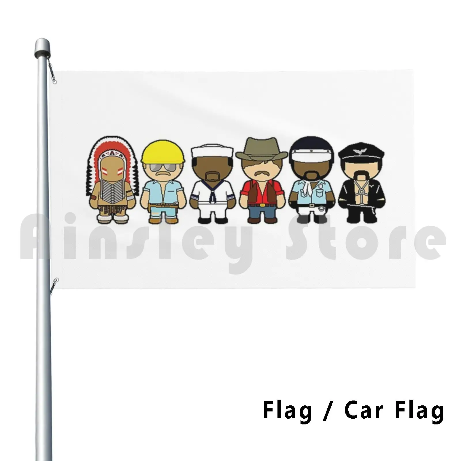 The Village People Band Outdoor Decor Flag Car Flag 80s Cartoons Disco He  Man He Man Masters Of The - AliExpress, image size:1600x1600