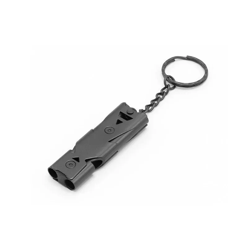 Survival Whistle 150DB Double Tube High-frequency High Decibel Survival Whistle Outdoor Rescue Steel Metal Survie Accessories Hiking Tool Travel