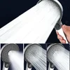 New 13.5CM Big Panel Booster Mixer 3 Modes Shower Head High Pressure Water Saving Faucet Mixer Hose Set Bathroom Accessories 2