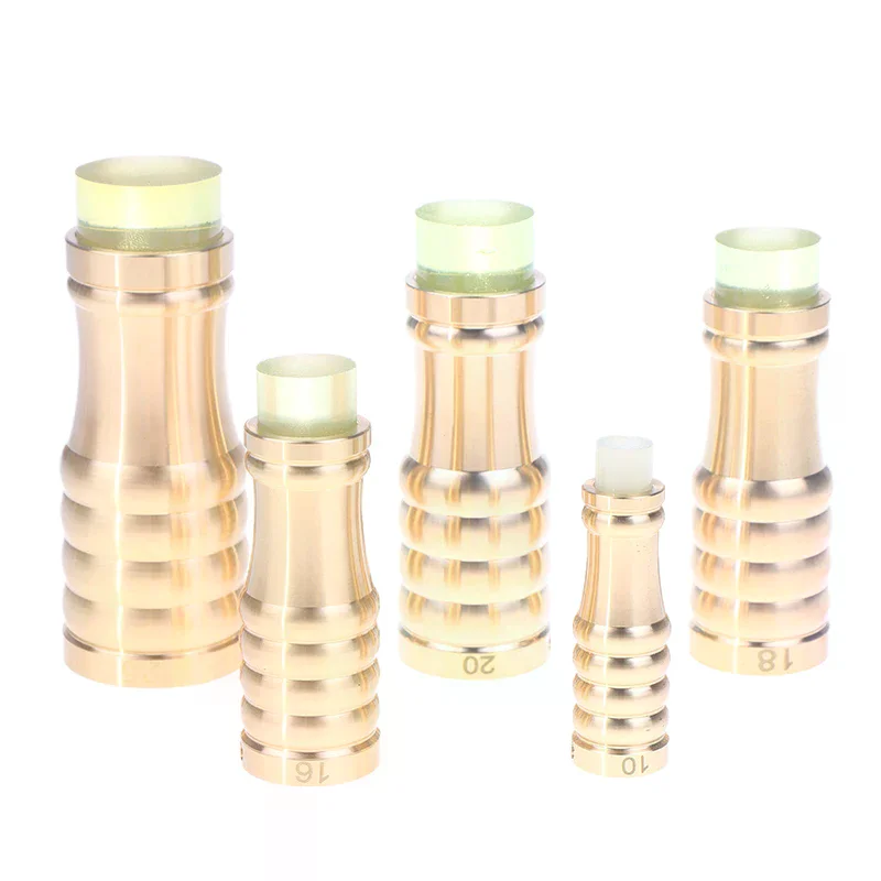 1PCS 10/16/18/20/25 Brass Cane Crutch Tip With Anti-Skid Rubber Pad For Hiking Pole Chair Leg Feet Replacement