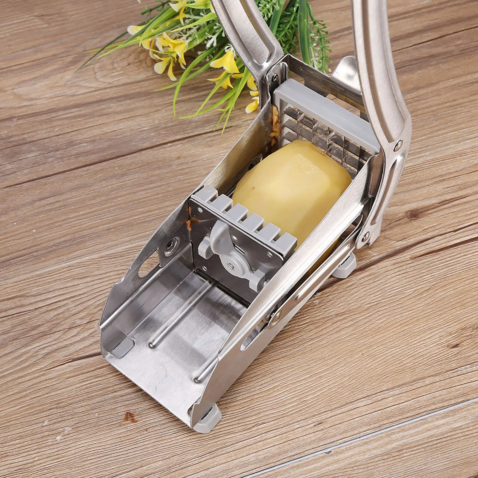 Stainless Steel French Fries Grater Potato Chipper Chip Cutter Chopper Maker
