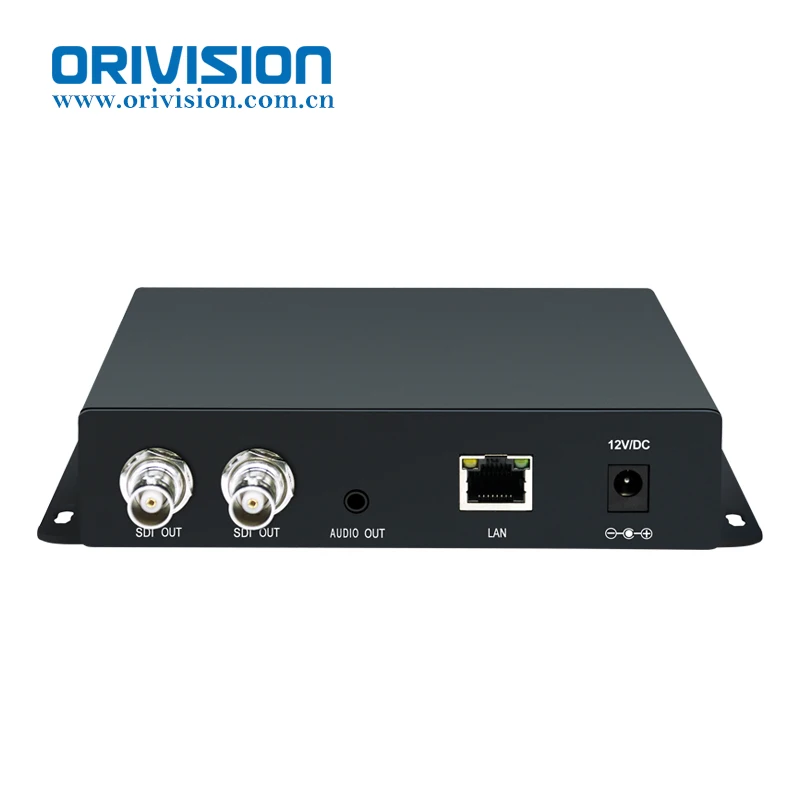 ORIVISION HD 3G SDI 디코더 IP 스트리밍 HD-SDI 오디오 비디오 디코더 H.265 H.264 스트림 디코더