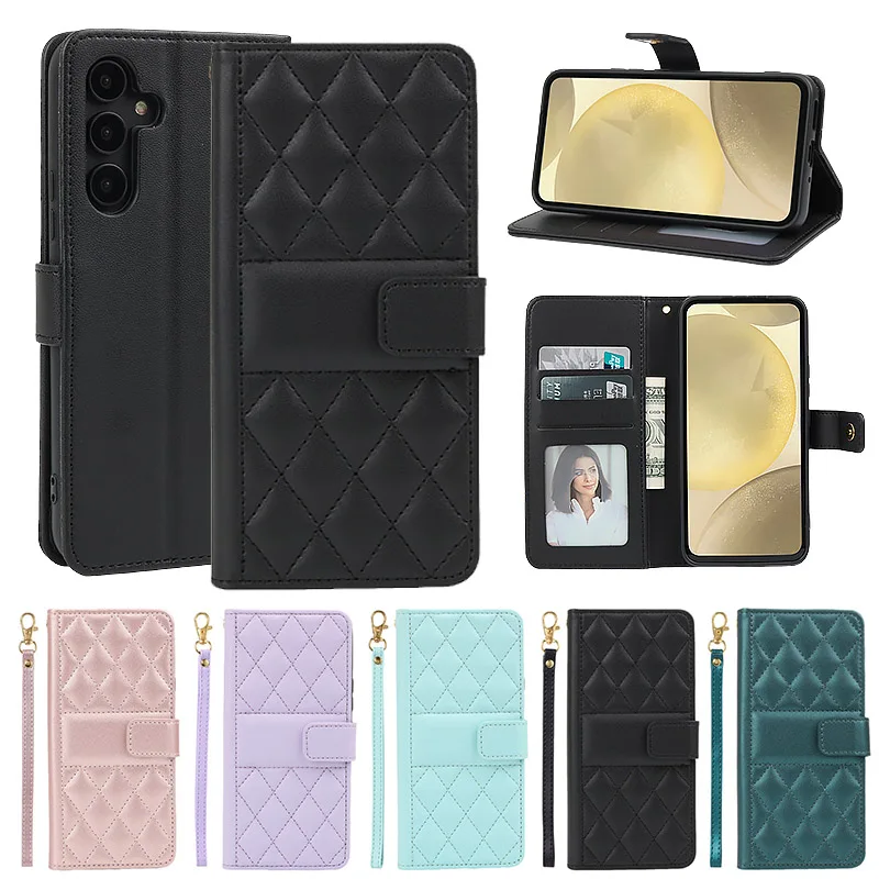 Wallet Small Fragrance Flip Leather Case For Samsung Galaxy A51 A71 A22 A32 A42 A52S A72 A82 A23 A33 A20E A7 2018 S8 S9 S10 Plus_voghion.com