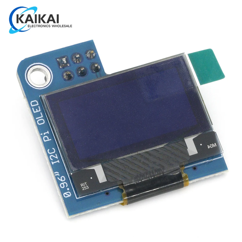 Raspberry P 0.96 Pollici Oled I2C Ssd1306 128X64 Modulo Display Schermo Blu Per Raspberry Pi 4B 3B Zero 2 W