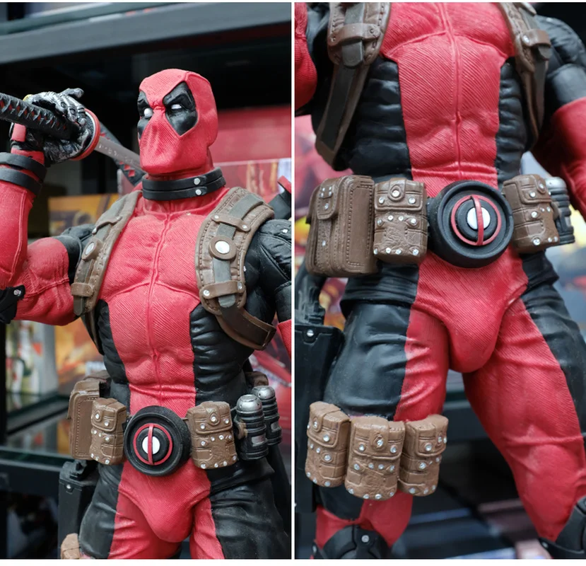 46cm Deadpool Anime Action Figure Model X-men Doll Car Decoration