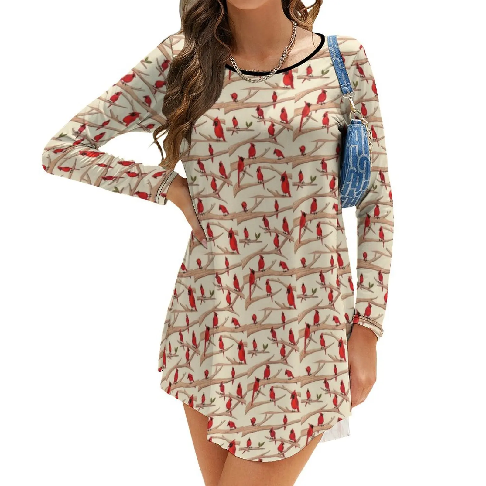 

Cardinals Long-Sleeve Dress dresses women summer 2024 Dress for pregnant women