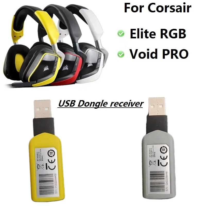 Original USB adapter Dongle For Corsair Void RGB Elite / Void Pro Elite wireless Gaming Headphones Replacement spare parts