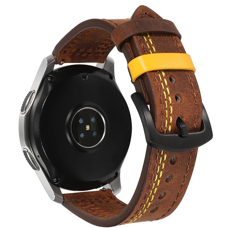 

Ремешок кожаный для наручных часов, браслет для смарт-часов Xiaomi Color 2 MI Watch S1/Pro Active Mi Watch S2 42 46 мм, 22 мм