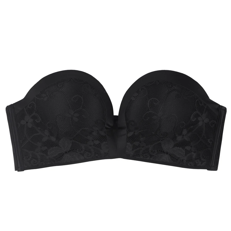 Flarixa Sexy Women's Strapless Bras Wireless Push Up Bra Seamless