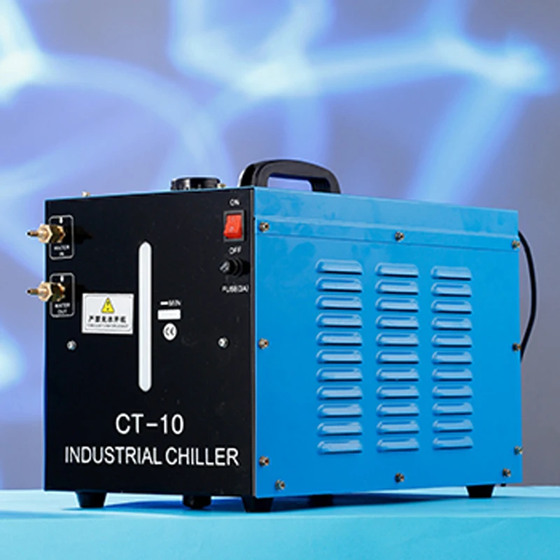 

CT-10 Portable Industrial Water Chiller 10L Low-db High Lift Pump Cooler TIG Welder Plasma Cutter Torch Cooling System