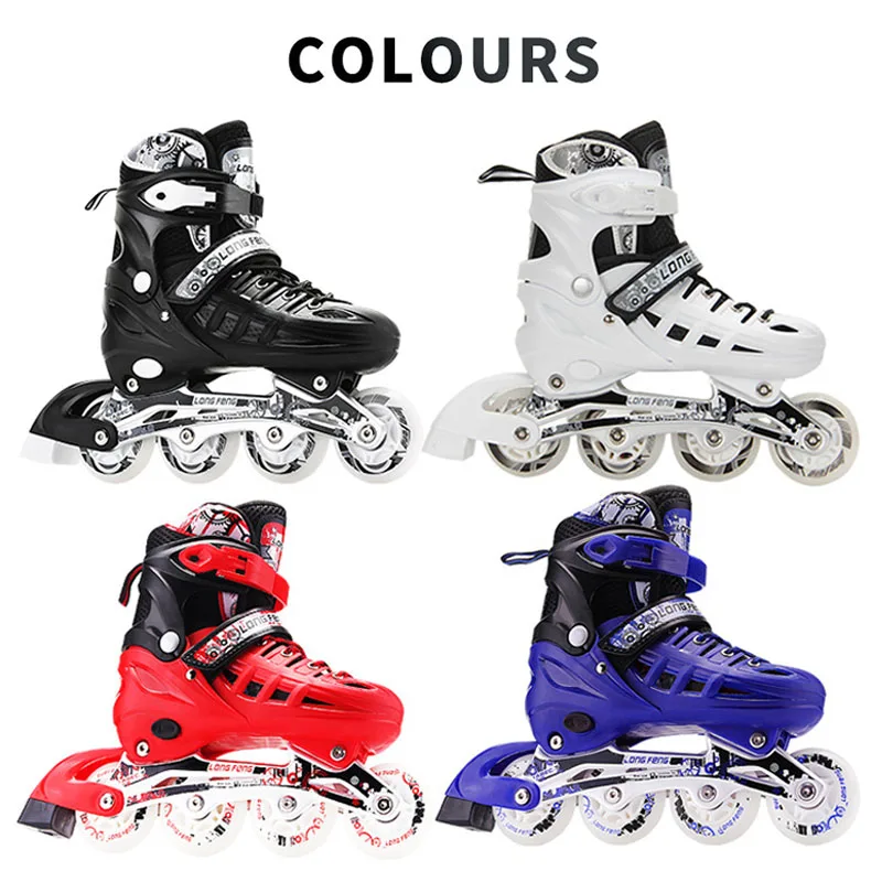 Inline Roller Skate Shoes Sliding Sneakers Kids Adults Flash