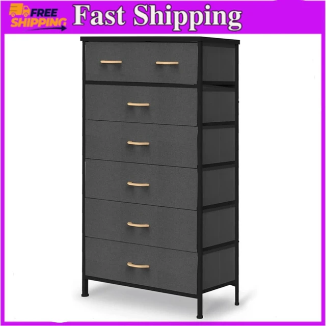 Tall Dresser for Bedroom, Vertical Storage Organizer Tower with 7