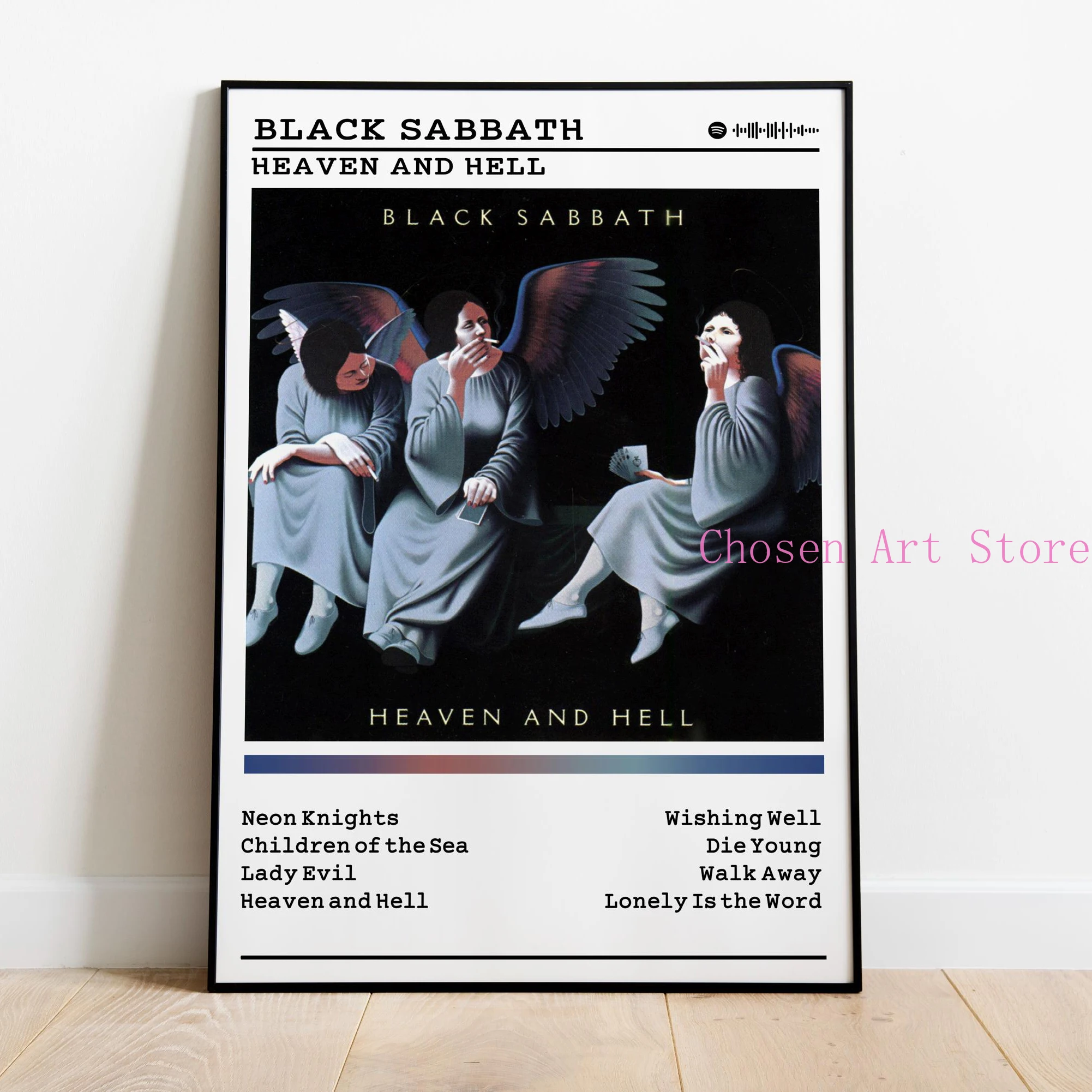 Black Sabbath Album Series Canvas Art - Modern Wall Decor for Living Room & Bedroom