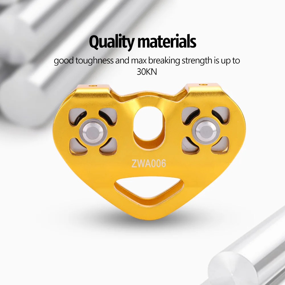 30KN Aluminum Climbing Pulley 6