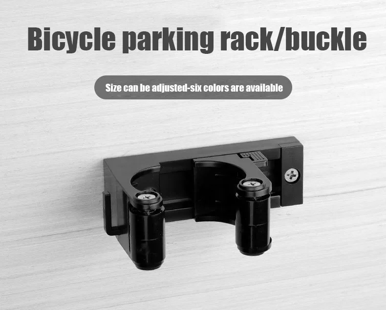 Description Picture 2 of itemAdjustable Bicycle Wall Mount Rack Mtb Road Bike Storage Fixed Hanging Hook Bike Support Bracket Holder Cycling Parking Buckle