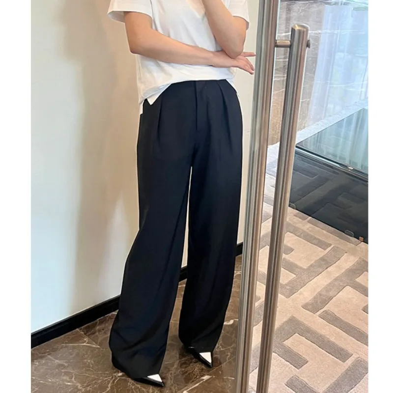 

Black Wool and Mohair Straight-Leg Suit Trousers