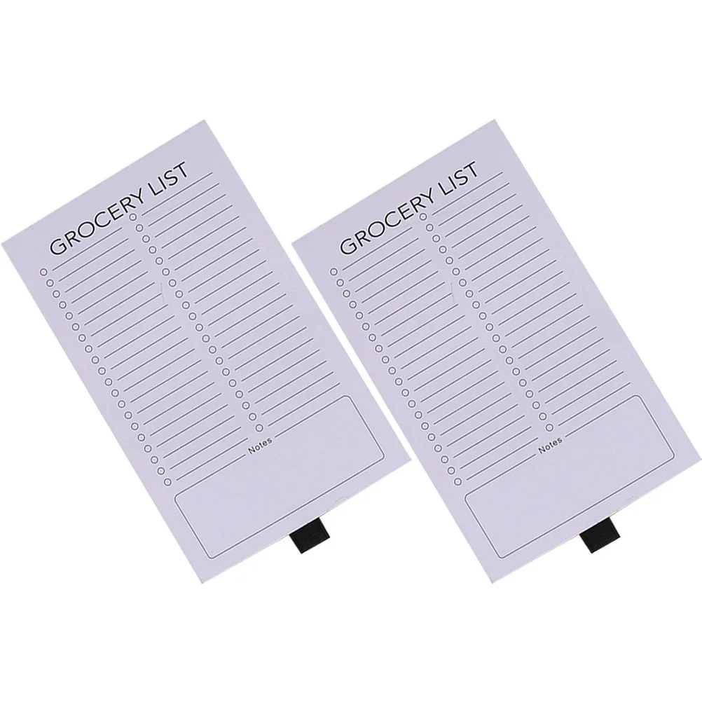 2Pcs Memo Pad Fridge Magnetic Notepad Grocery List Notepad Fridge Magnetic Note Pads List 3 books memo pad fridge magnetic notepad to do list notepad fridge magnetic backing note pads