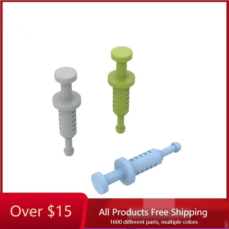 10 Pcs Moc Assemble Particle 87989 Handheld Syringe  Building Blocks Kit Replaceable Part High-Tech Toys For Children Gifts