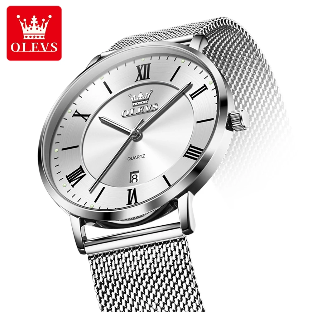 OLEVS 5623 ساعة رجالي بساطتها سامسونج الأصلي كوارت...