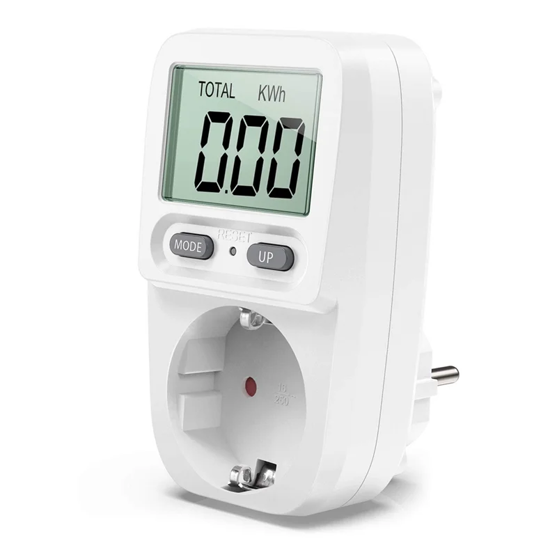 

Energy Cost Meter Power Cost Meter Power Meter with LCD Screen Overload Protection Maximum Power EU Plug