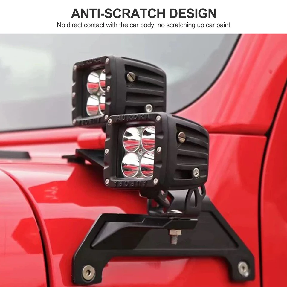 Snapklik.co : SHEA Dual A Pillar Light Ount - Windshield LED Light - View #3