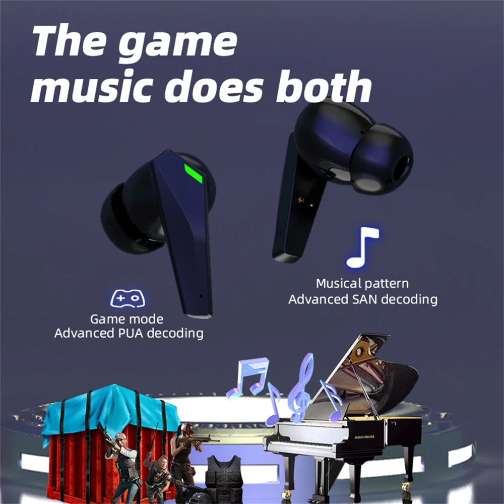 New P50 E-sports Game Bluetooth Headset TWS True Wireless In-ear