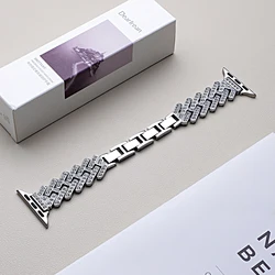 Premium Leather Watch Band - Elegant and Timeless Design - 42mm 44mm 45mm (Silver)