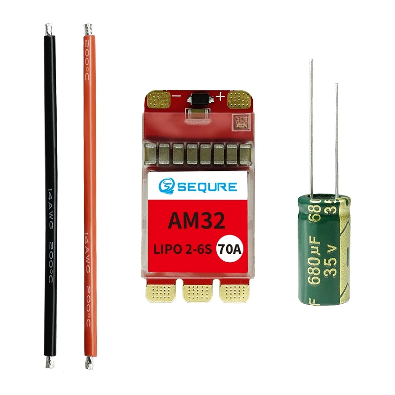SEQURE 2670 Brushless Electronic Speed Controller 2-6Slipo Power Supply 70A Suitable For Multi-Axis Uavs 2670(AM32) Replacement