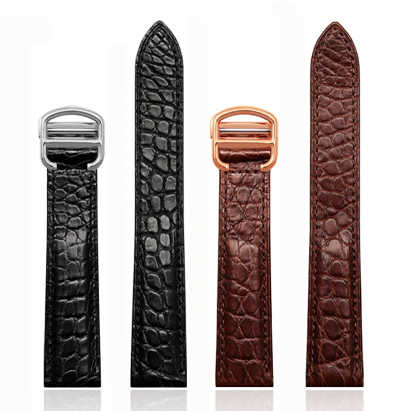 Cartier  未使用　純正レザー alligatorストラップ 黒 Sd8c906bbeb744d5aa058936d8b631