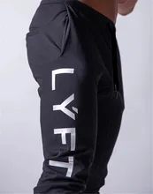 

JP&UK LYFT2020 Men Sports Running Pants Pockets Athletic Training Side Zipper Pants Elasticity Legging Jogging Gym Trousers