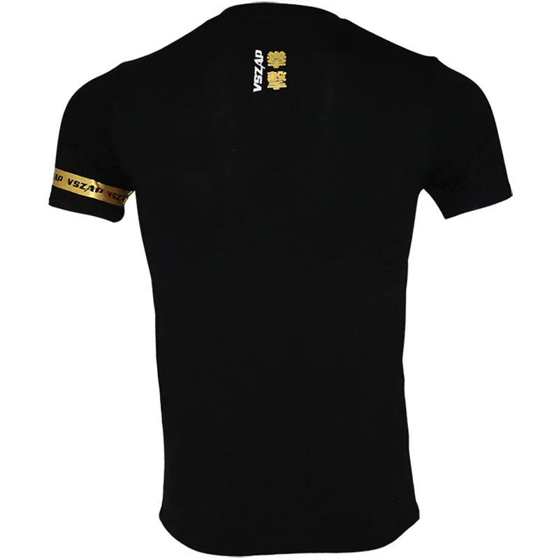 VSZAP Muay Thai Fighting Black Boxing T-shirt, MMA, Bjj, Martial Arts, Fitness Training Shirt, New