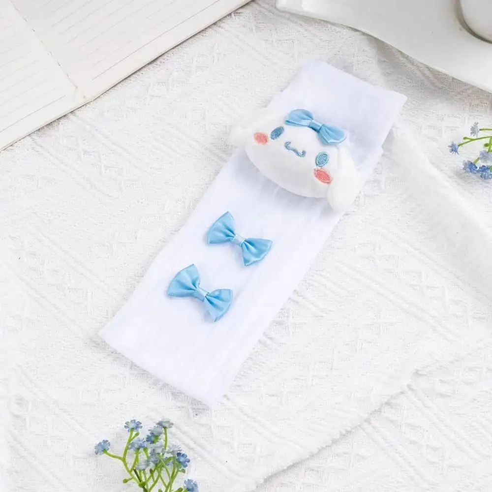 Kids Socks Cartoon Socks Cinnamoroll Doll Bow Socks Kawaii Sanrio Anime Kuromi My Melody Summer Socks for Kids