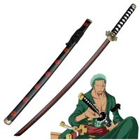 Cosplay Roronoa Zoro Sandai Kitetsu 104cm Katana Model Role Play Sauron Weapon 41inch Sword Wood Prop 1
