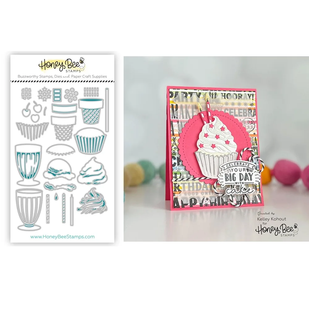 

Dreamy Cupcake & More металлическая рамка Плашки 2024 Новые шаблоны Сделай Сам Скрапбукинг изготовление бумаги ремесла
