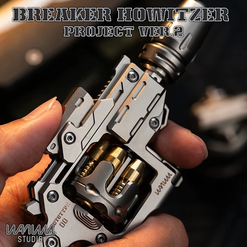 EDC Saboteur Revolver Flip Push Slider Gun Decompression Fidget Spinner Stress Relief Titanium Alloy Fingertip Ratchet Gyro Toy fidget toy,sensory fidget toy,anti stress toy,finger sensory toy,fingertip gyroscope toy