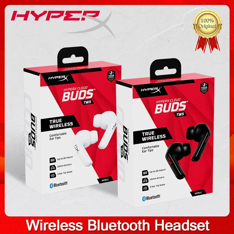 

Наушники HyperX Cloud Buds True TWS Bluetooth 5,1, игровые беспроводные наушники-вкладыши с шумоподавлением, игровые наушники для киберспорта