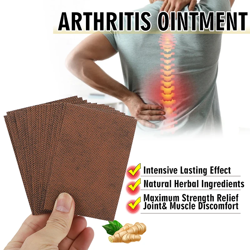 Pain Relief Patch 30Pcs Ginger Wormwood Pain Relief Patches Heat Arthritis Treatment