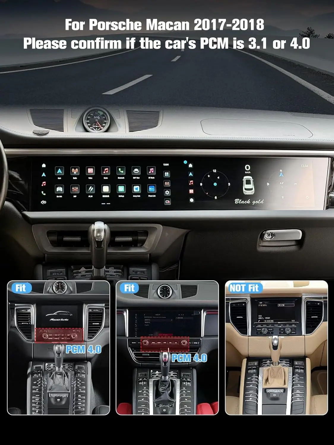 CarPlay Android radio suitable For Porsche Macan 2014-2017 in-car multimedia pl