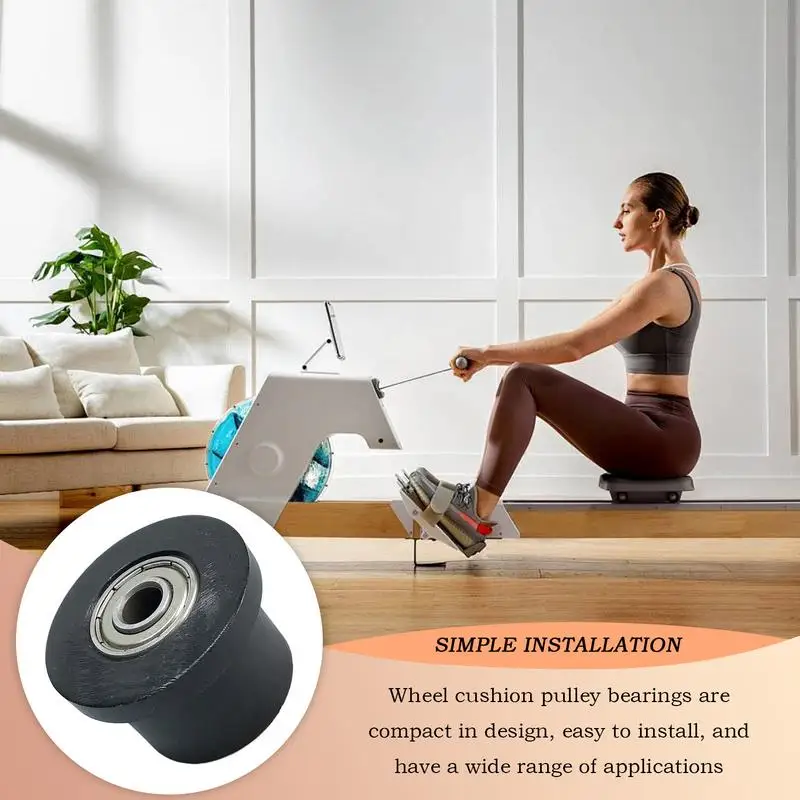 Roller Wheels For Rowing Machine Rowing Machines Roller Parts Pulley Sports Equipment Fitness Gym Accessories For Smooth Rolling
